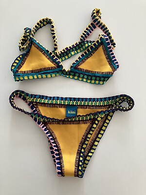 #ad #ad Bikini KIINI two piece set stitched beautiful nice condition $42.85
