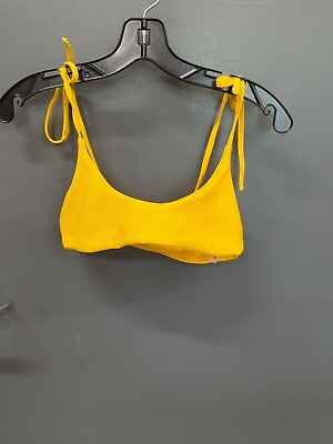 #ad Women#x27;s Zaful Forever Young Yellow Bikini Set Size Small 4 $16.00