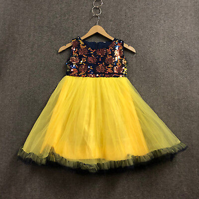 #ad Girls Dress Multicolor Sequin Flower Girl Wedding Party Birthday Tutu 8 10 NWOT $35.99