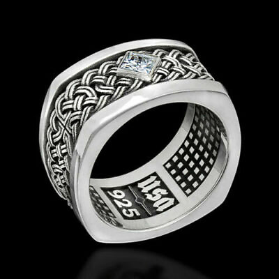 #ad Jewelry Party Men for Silver Fashion 44360 Rings Rings Size $6.79