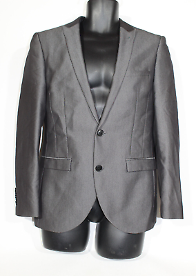 #ad Next Suit Jacket Blazer 36S Grey Slim Fit Mens GBP 19.99