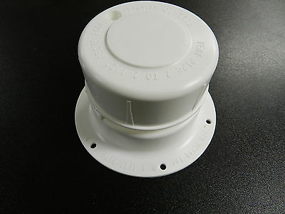 WHITE Plastic Attic Plumbing Vent Cover cap 1 1 2quot; Pipe Diameter RV Trailer $5.75