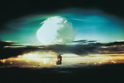 #ad Nuclear Bomb Test Bikini Atoll and Enewetak 1952 Photo Photograph Poster 36x24 $13.98