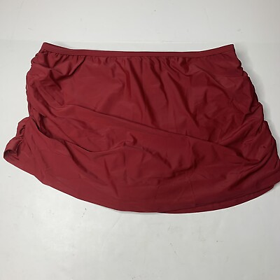 #ad Sun amp; Sea Red Swim Skirt Womens plus Size 20 NEW MSRP $48 $21.12