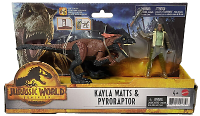 Mattel Jurassic World: Dominion Kayla Watts and Pyroraptor Action Figure Set $22.99