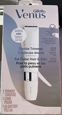 #ad Gillette Venus Gentle Trimmer For Pubic hair amp; Skin White. New $17.89