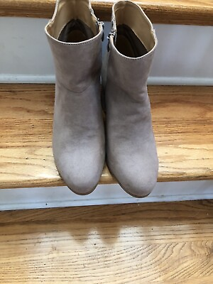 #ad Women’s Suede Boots Size 10.5 Beige New $19.99