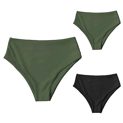 #ad Solid Color Sexy Push Up Bikini Set Swimsuit Thong Girls Swim Bottoms Size 12 $12.86