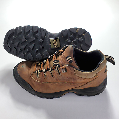 The North Face Hiking Boots Womens Sz 8 Brown Leather Lace Up Vintage $9.99