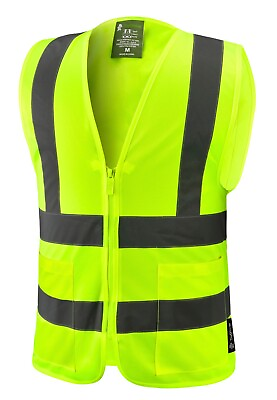 Crew Yellow High Visibility Safety Vest With 2 Pockets $6.99