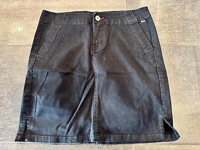 #ad Tommy Hilfiger Jeans Black Mini Skirt Size 3 $13.94