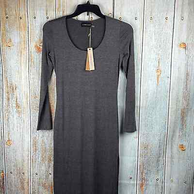 #ad #ad Mustard Seed Women#x27;s S Grey Long Sleeve Maxi Dress $26.00