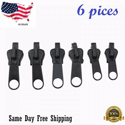 Fix Zipper Zip Slider Repair Instant Kit Removable Rescue Replacement Pack of 6P $2.99