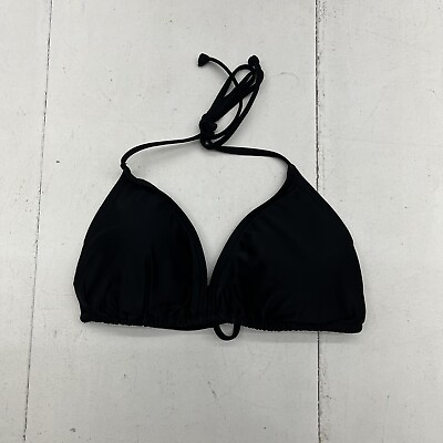 #ad #ad Colo Black Triangle Padded V Neck Bikini Top Women’s Size Medium NEW $10.00
