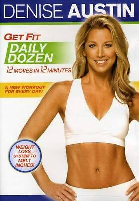 #ad Denise Austin: Get Fit Daily Dozen DVD By Denise Austin VERY GOOD $4.17