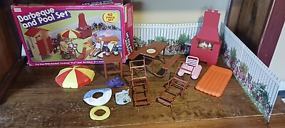 #ad VTG 1980’s Sears Arco Barbecue And Pool Set $50.00