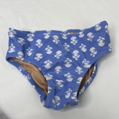 #ad J.Crew Crewcuts Girls Blue Printed Bikini Bottom Size 2 $6.00