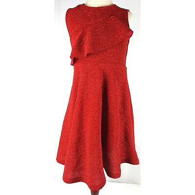 #ad Special Editions Girls Dress Red Small 6 6X Sleeveless Polyester Fancy Party $12.00