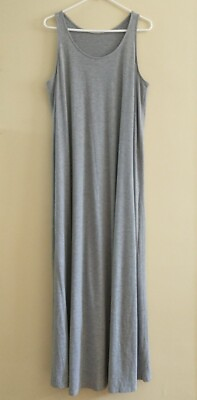 Hatch Long Body Tank Top Dress M* Gray Maxi Stretch Maternity Form Fitting *READ $49.84