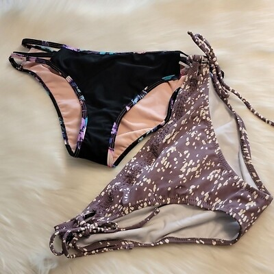 #ad Swimsuit Bikini Bottoms Lot Of 2 Similar Size $12.95