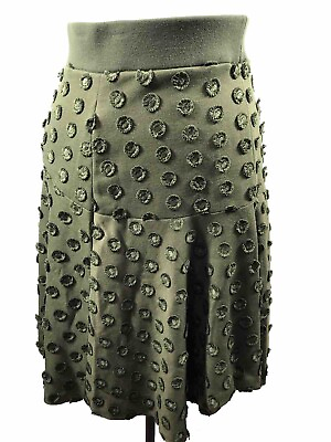 #ad Green Color Skirt Knee Length $49.99