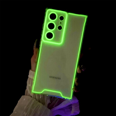 #ad Luminous Night Light Soft TPU Clear Case for Samsung S24 S23 Ultra Plus S22 S21 $7.01