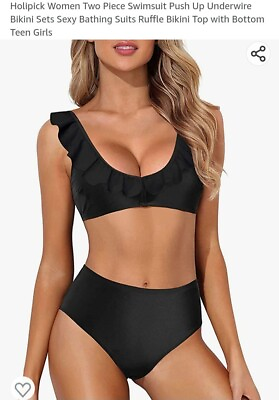 #ad *NEW* Holipick Women Two Piece Swimsuit Push Up Bikini Set size XS #11 $13.29