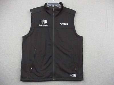 #ad #ad North Face Vest Mens Large Sleeveless Full Zip Solid Black Casual Adult Hiking $24.86