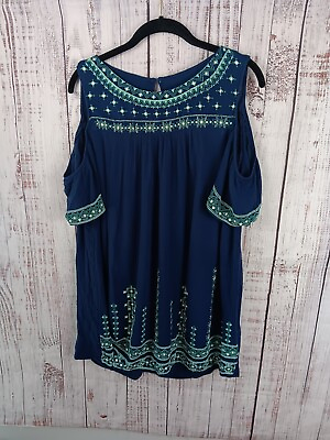 #ad Unbranded Mini Dress M Boho Floral Short Sleeve Ladies Summer Beach Sundress $14.00