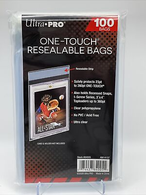 #ad #ad Ultra Pro One Touch Resealable Bags 1 Pack of 100 for One Touch Holders $5.50