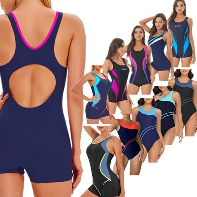 #ad Women#x27;s Athletic One Piece Swimsuit Sports UPF 50 Sun Protection Bathing Suits $17.50