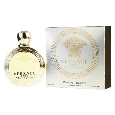 Versace Eros Pour Femme by Gianni Versace 3.4 oz EDT Perfume for Women NIB $54.99