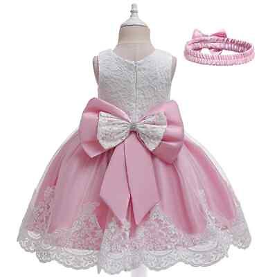 #ad Flower Dress 1 10 Years Birthday Party Princess Dresses Kids Lace Gown Vestidos $33.13