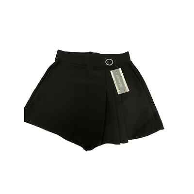 #ad NWT Lemite Black High Rise Culotte Skort Shorts Under Skirt Women#x27;s Size Small $11.99