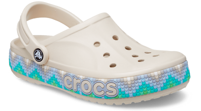Crocs Bayaband Chevron Band Clogs Slip On Shoes Waterproof Sandals $38.49