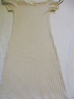 #ad Womens forever 21 beige long dress sz m $13.99
