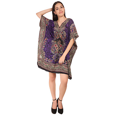 Gamla Short kaftan Indian Women#x27;s Nightwear Dress Maxi For Ladies $9.49