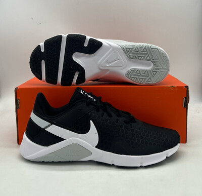 Nike Legend Essential 2 Black White Sneakers CQ9545 001 Womens Size $49.97