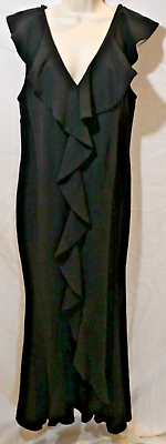 #ad #ad Women#x27;s Forever 21 Black Mermaid Ruffle Maxi Knit Dress Plus Size 2X NWT $29.99