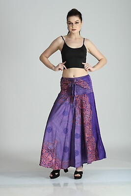 #ad Women Long Bohemian Maxi Skirts Elastic Waist Pack of 3 Pc $41.40