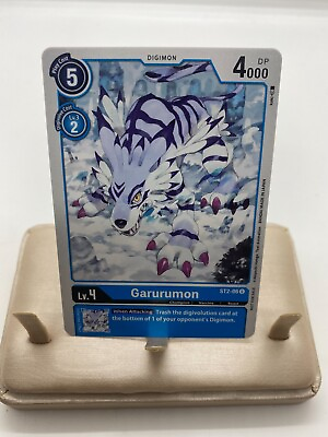 #ad Digimon Card Game Garurumon ST2 06 U Tamer Party Near Mint $4.99
