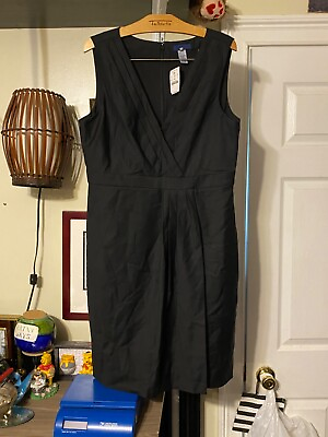 J Crew black cocktail dress size 12 retail price $188 $95.00