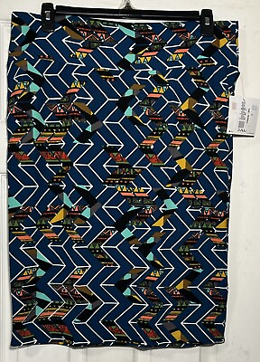 #ad LuLaRoe women Pencil Skirt Size 3XL Knee Length Pull On Textured stretch New $14.99