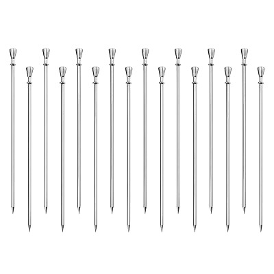 #ad 4.3quot; Metal Cocktail Toothpicks Drink Picks Cocktail Skewers for Cocktail 16Pcs $11.56