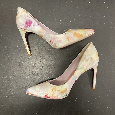 #ad Brand New Ted Baker Neevo 3 Multi color Floral Cocktail Heels Pumps Woman’s 10 $65.00