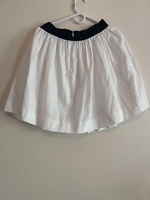 #ad Rene Women Black and White mini skirt pleated designer small sz 8 $19.97