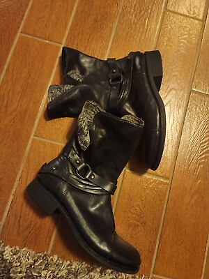 #ad Black Boots Size 10 Womens $85.00