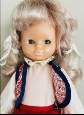 #ad #ad Mid Century 12quot; doll by SHIRLEY Playmates Inc Blond hairblue eyes jointed $10.00
