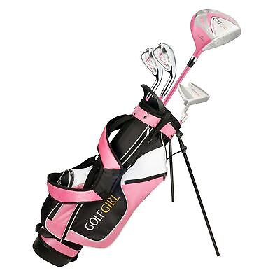#ad Golf Girl Junior Girls Golf Set V3 with Pink Clubs and Bag Right Hand $109.99