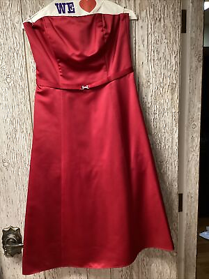 #ad Evening Gown Red Size 6 $35.00